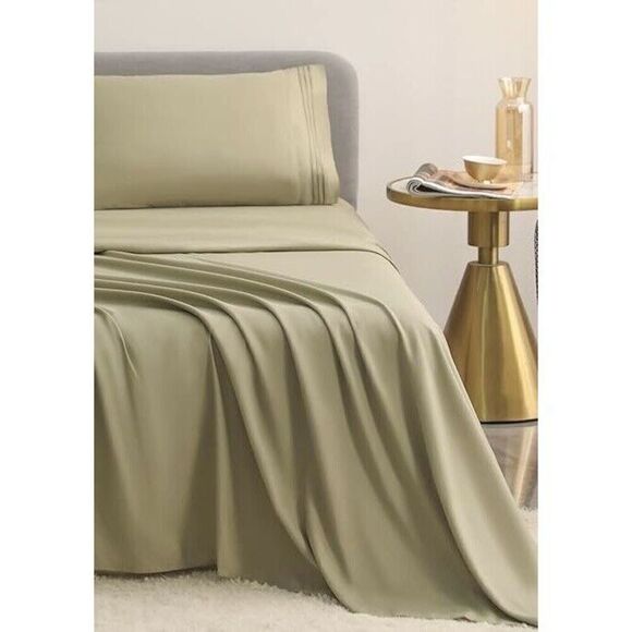 Cove Muse Microfiber Premium Sheet Set Sage Green Size Twin XL - Picture 1 of 4